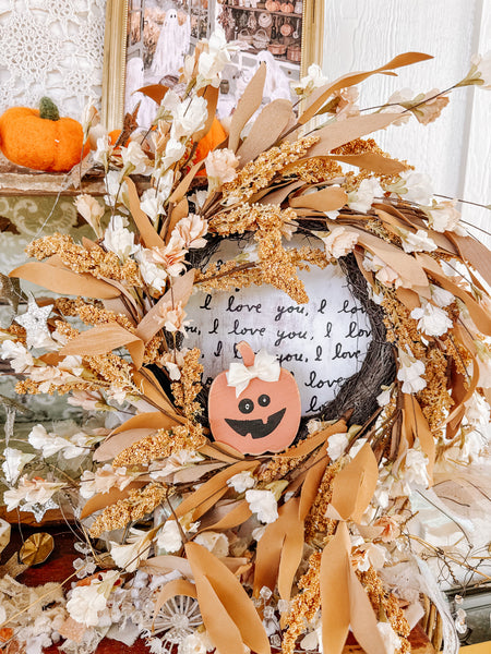 Olivewood’s 4” itty bitty jack o lantern.