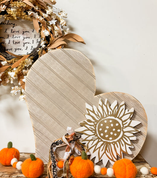 Olivewood’s 19” “Lola” heart, ready to hang.